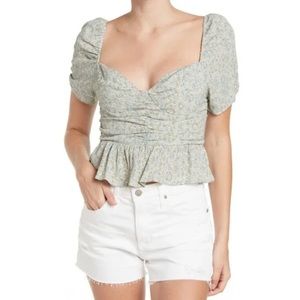 🆕 Astr The Label | Puff Sleeve Ditsy Floral Top